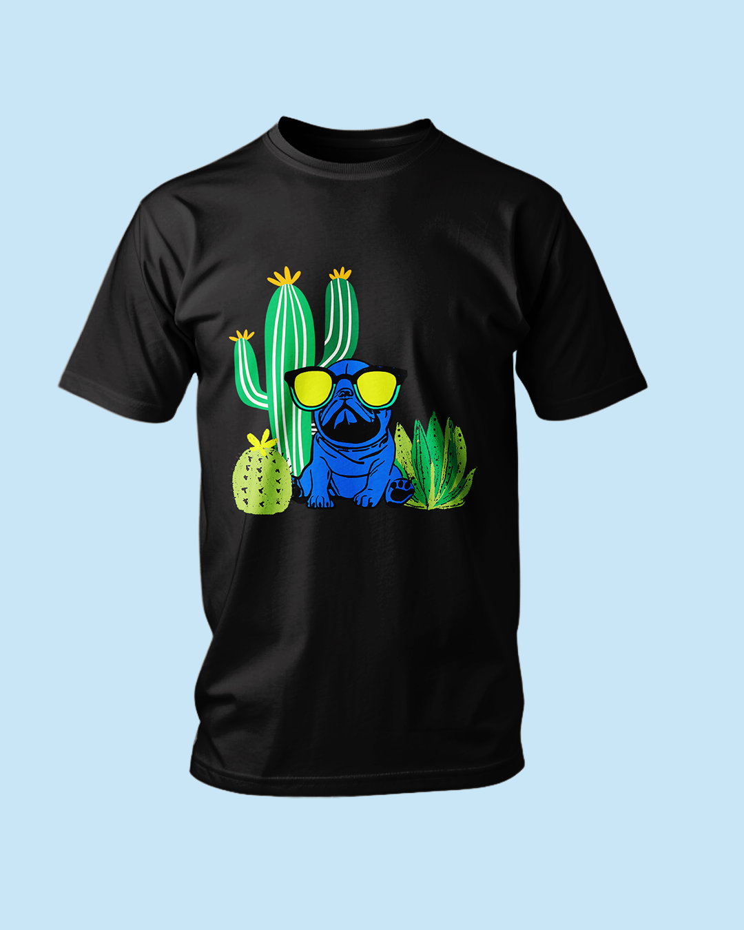 Chill Pug Graphic T Shirt