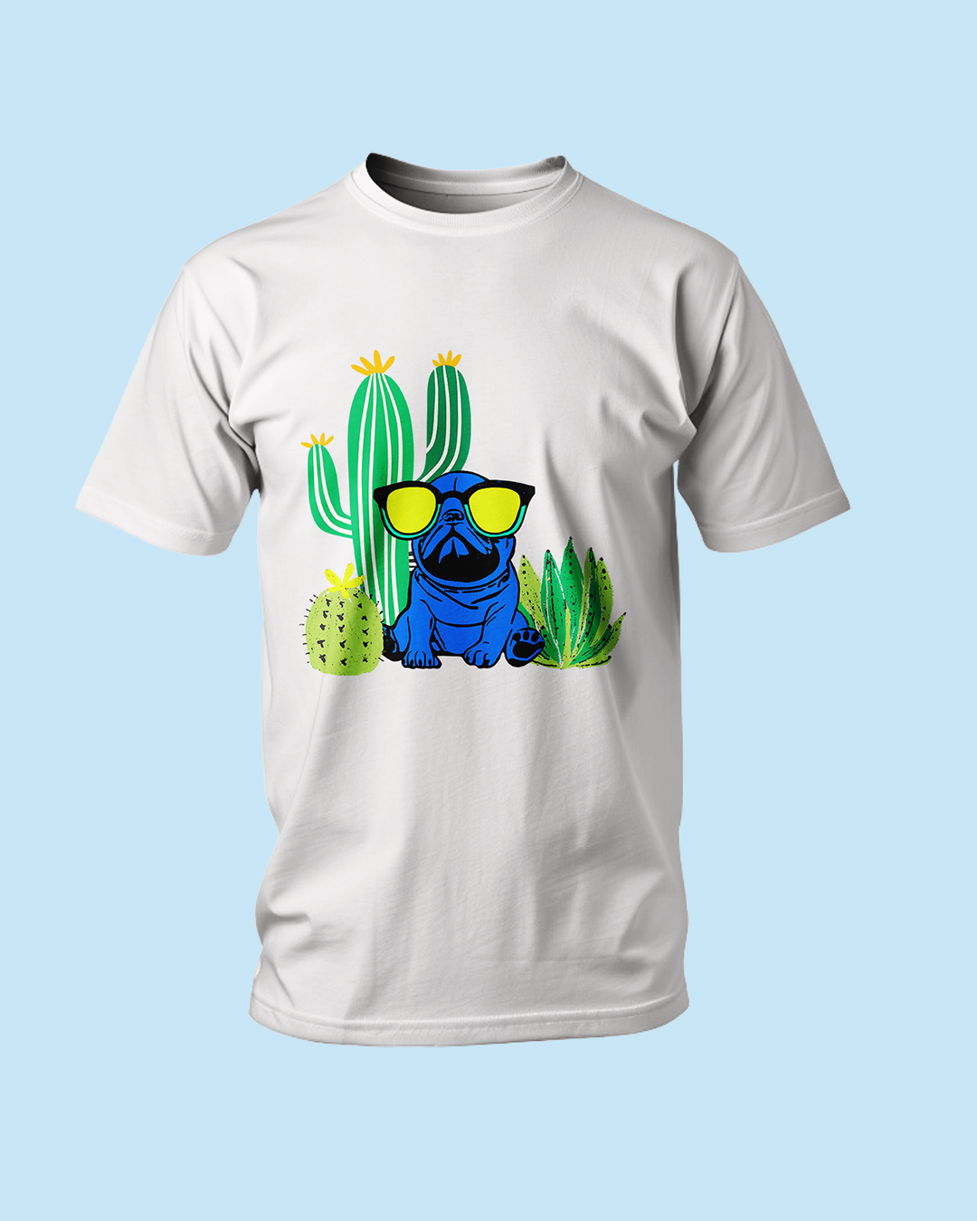 Chill Pug Graphic T Shirt