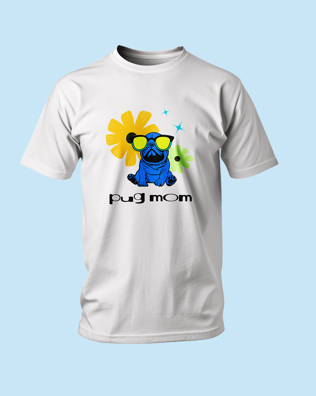 Pug Mom Graphic T Shirt