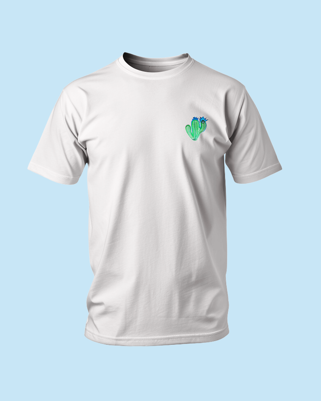 Cacti Embroidered T Shirt