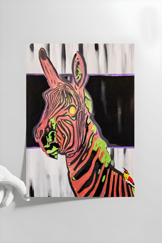 Magnificent Zebra Limited Edition Print 11"x14"