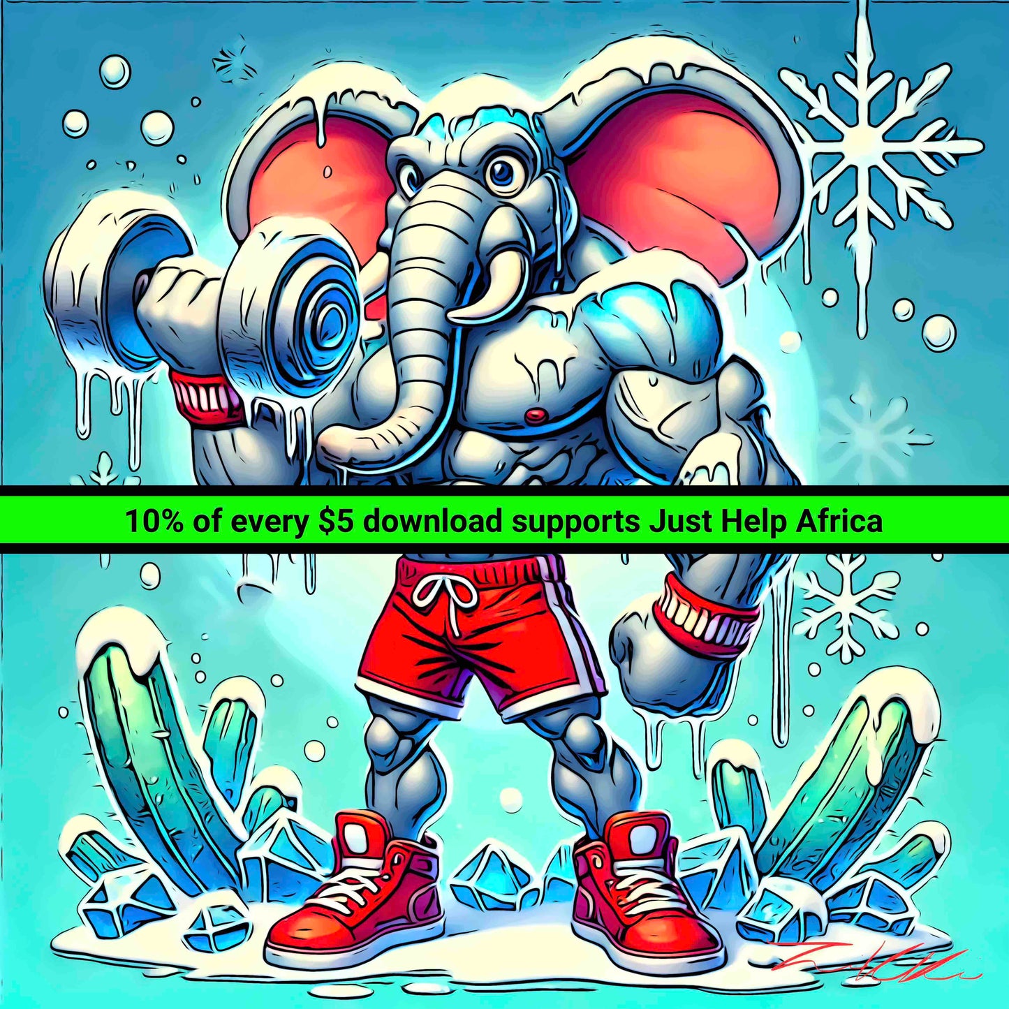 Icy Trillion Dollar Elephant - Digital Download